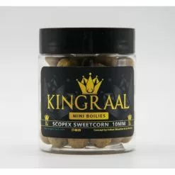 KINGRAAL Mini Boilies Scopex Sweetcorn 10mm 50gr -Aas en Voer Winkel kingraal mini boilies scopex sweetcorn 10mm 50gr km54 hookbaits 2