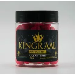 KINGRAAL Mini Dumbell Pink Ocean 8mm 50gr -Aas en Voer Winkel kingraal mini dumbell pink ocean 8mm 50gr km49 hookbaits 2