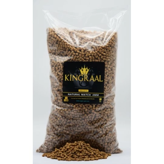 KINGRAAL Pellets Natural Match 4mm - 2kg 1 KINGRAAL Pellets Natural Match 4mm - 2kg