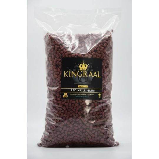 KINGRAAL Pellets Red Krill 6mm - 2kg 3 KINGRAAL Pellets Red Krill 6mm - 2kg - Afbeelding 3
